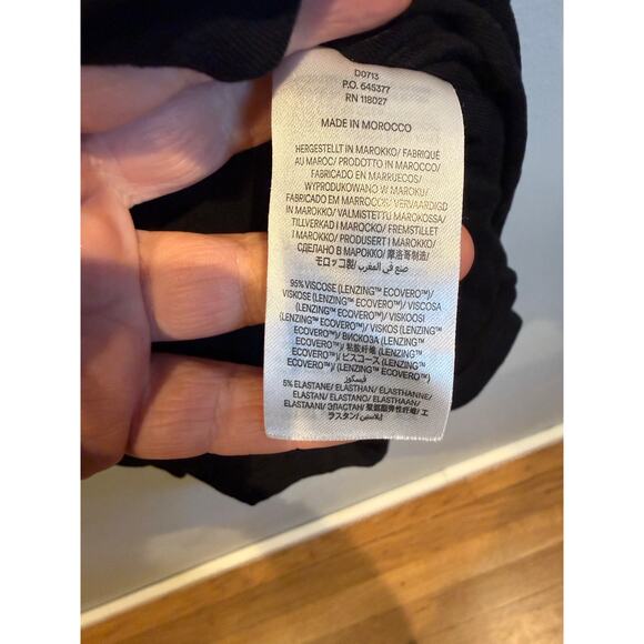 Boden Ruched Black Long Sleeve Midi Dress (Size 6R) - Picture 4 of 5